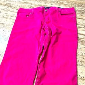 Hot pink corduroy American Eagle pants size 14